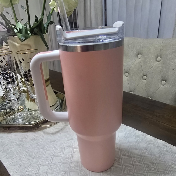 Stanley Coral Tumbler with Handle - Picture 2 of 2